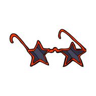 cartoon star sunglasses N8