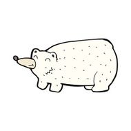 funny cartoon polar bear N24