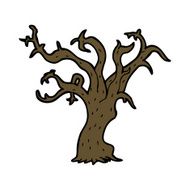 cartoon winter tree N11