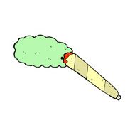 cartoon marijuana cigarette N16