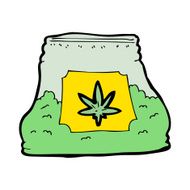 cartoon bag of weed N12