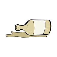 Cartoon Spilled Beer N22