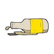 Cartoon Spilled Beer N23