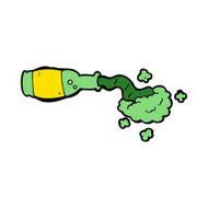 cartoon spilled green potion N4