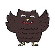 cartoon happy owl N8
