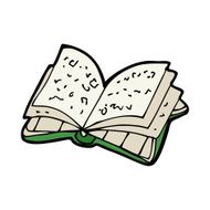 Cartoon Open Book N10