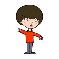 cartoon shocked boy N31