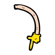 cartoon pointing arm N26