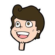 Cartoon Happy Face N55