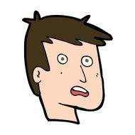 cartoon unhappy face N20