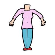 cartoon female body (add photos or mix and match cartoons) N248