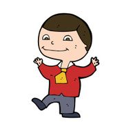cartoon happy boy N250