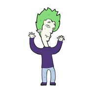 cartoon vampire man N120