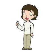 cartoon woman giving thumbs up symbol N67