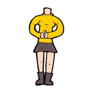 cartoon female body (add photos or mix and match cartoons) N252