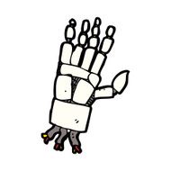 cartoon robot hand N10