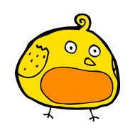 cartoon fat bird N30