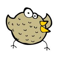 cartoon happy bird N37