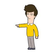 cartoon pointing man N109