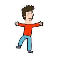 cartoon stressed man N76