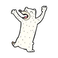 Cartoon Polar Bear N104