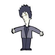 cartoon vampire man N121