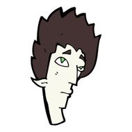 cartoon vampire head N38