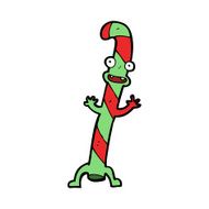 Cartoon Dancing Christmas Candy Cane N19