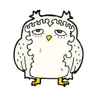 cartoon wise old owl N10