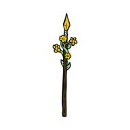 cartoon flowering spear N9