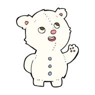 cartoon cute polar bear cub N25