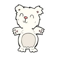 cartoon cute polar bear cub N26