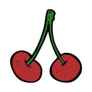 cartoon cherries N33