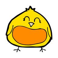 cartoon fat bird N33