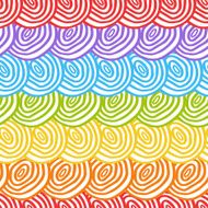Seamless rainbow doodle background
