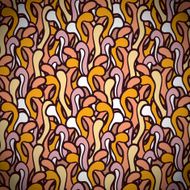 elongated drops doodle pattern