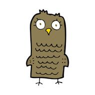 Cartoon Owl N142