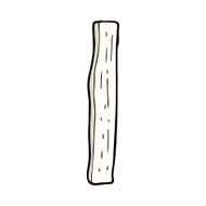 Cartoon Wood Post N12