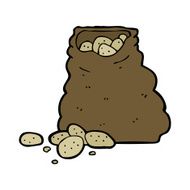 Cartoon Sack Of Potatoes N26