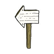 Cartoon Sign Post N63