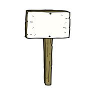 Cartoon Sign Post N66