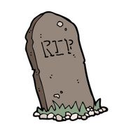 cartoon spooky grave N63