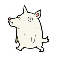 cartoon funny little dog N16