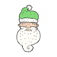 cartoon grim santa face N11