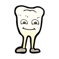 cartoon yellowing tooth N9