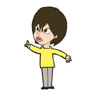 cartoon woman arguing N11