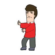 cartoon grumpy man N22
