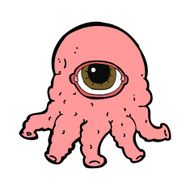 cartoon alien head N10