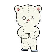 cartoon teddy polar bear cub N10
