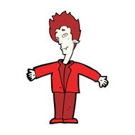 cartoon happy vampire N41